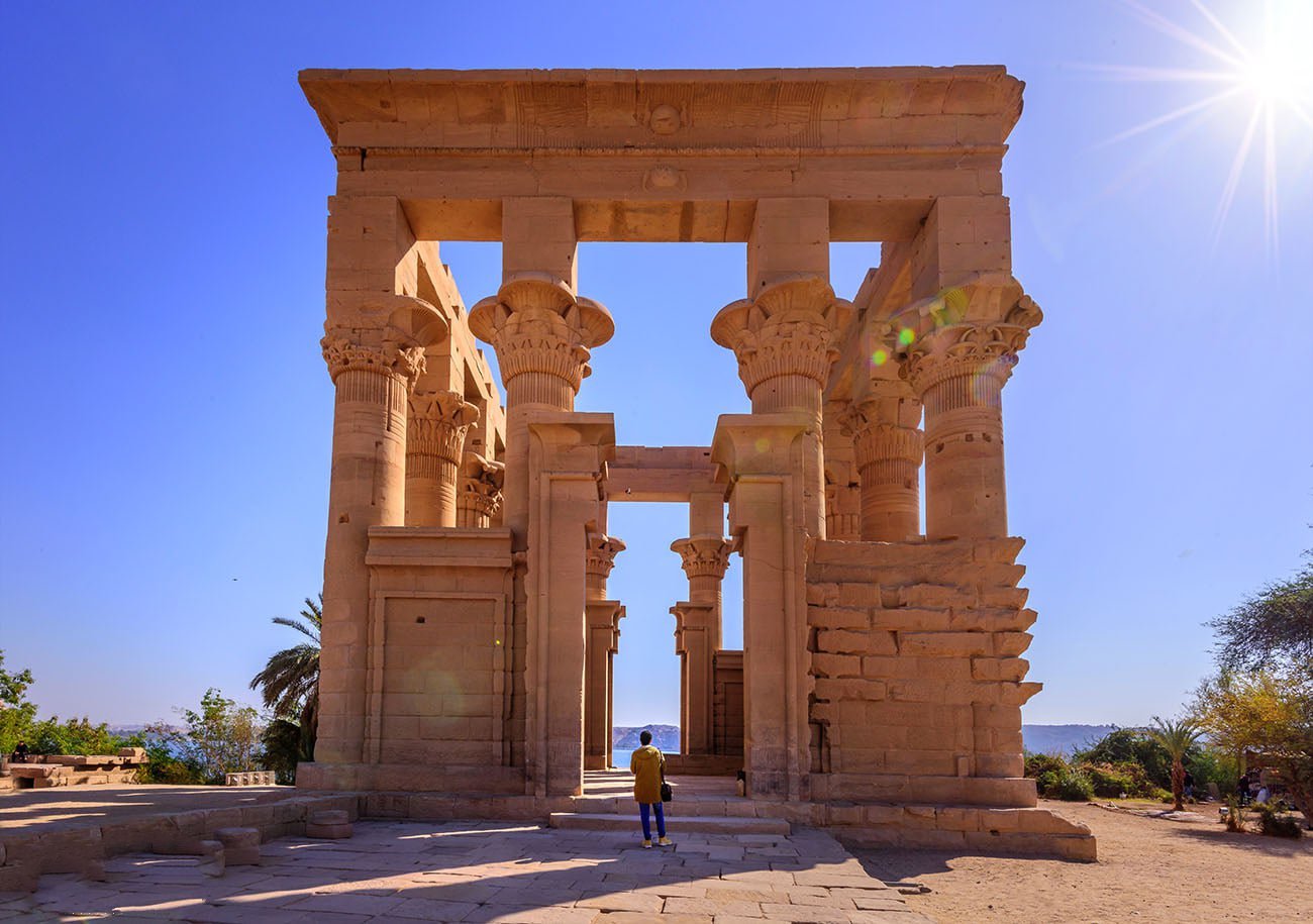 “Philae Temple in Aswan visited during a 4-day Cairo and Aswan budget tour.”