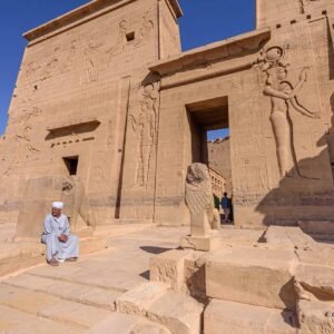 “Philae Temple in Aswan visited during a 4-day Cairo and Aswan budget tour.”