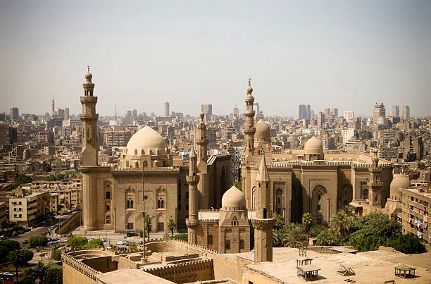 Cairo Citadel and Sultan Hassan Mosque with panoramic views of historic Cairo
