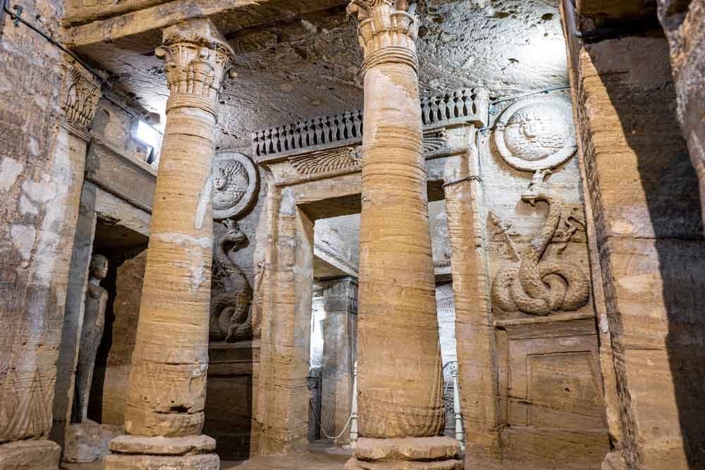 Catacombs of Kom El Shoqafa Alexandria underground tombs