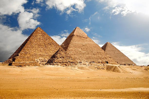 The Great Pyramids of Giza and the Great Sphinx during a guided Cairo tour in Egypt