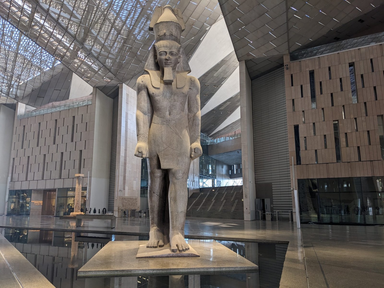 Grand Egyptian Museum near Giza showcasing ancient Egyptian artifacts