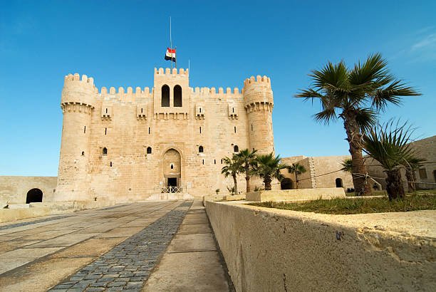 Qaitbay Citadel Alexandria Mediterranean Sea