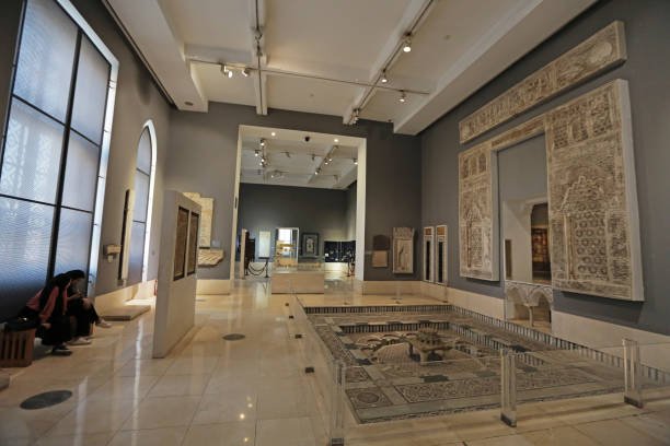 CAIRO, EGYPT,AUGUST 22: A view inside Egypt's museum of Islamic art, that includes many archaeological holdings dating back to the Islamic era, amounting to one hundred thousand artifacts from different eras such as the Umayyad, Abbasid, Tulunid and Persian on August 22, 2022 in Cairo, Egypt. The Museum of Islamic Art in Cairo, Egypt houses an exceptional collection of rare woodwork and plaster artifacts, as well as metal, ceramic, glass, crystal, and textile objects of all periods, from all over the Islamic world. (Photo by Fadel Dawod/Getty Images)