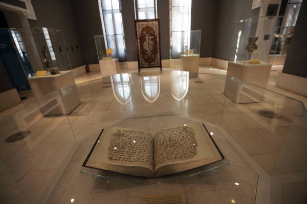 CAIRO, EGYPT,AUGUST 22: A view inside Egypt's museum of Islamic art, that includes many archaeological holdings dating back to the Islamic era, amounting to one hundred thousand artifacts from different eras such as the Umayyad, Abbasid, Tulunid and Persian on August 22, 2022 in Cairo, Egypt. The Museum of Islamic Art in Cairo, Egypt houses an exceptional collection of rare woodwork and plaster artifacts, as well as metal, ceramic, glass, crystal, and textile objects of all periods, from all over the Islamic world. (Photo by Fadel Dawod/Getty Images)