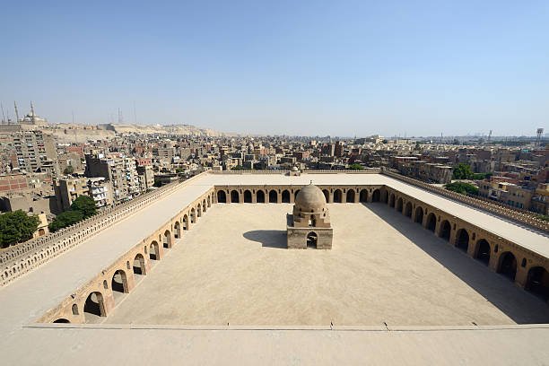 The Mosque of Ahmad Ibn Tulun is arguably the oldest mosque in the city surviving in its original form, and is the largest mosque in Cairo in terms of land area.